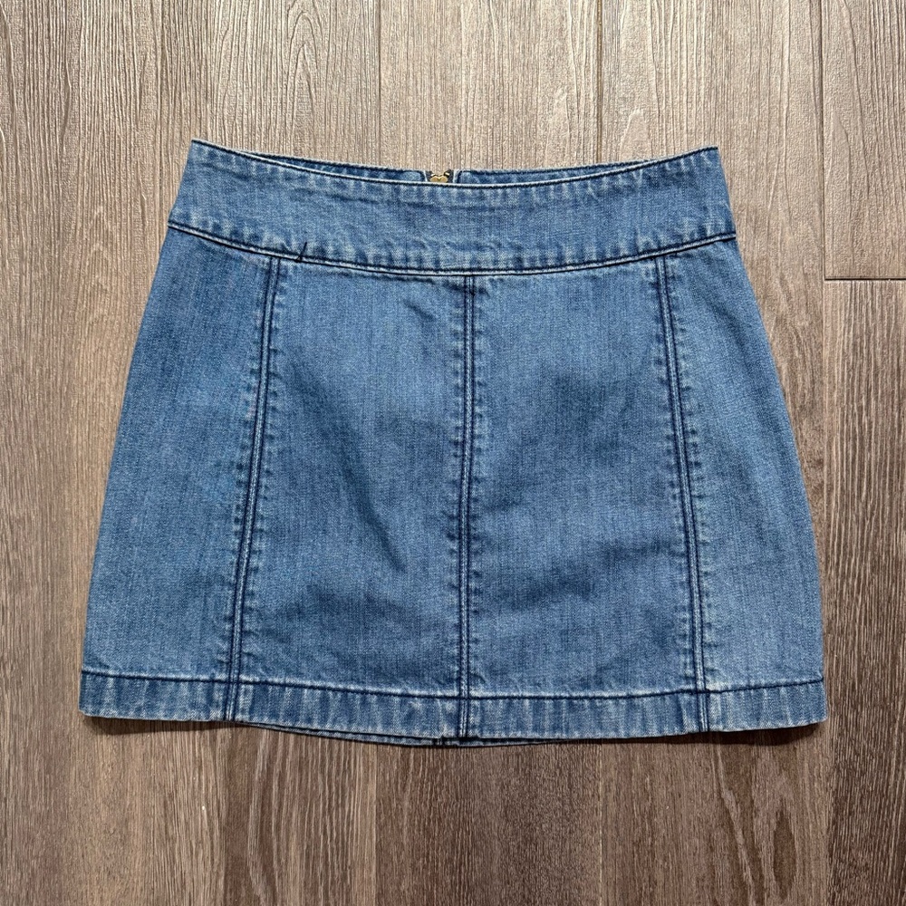 Free People denim skirt